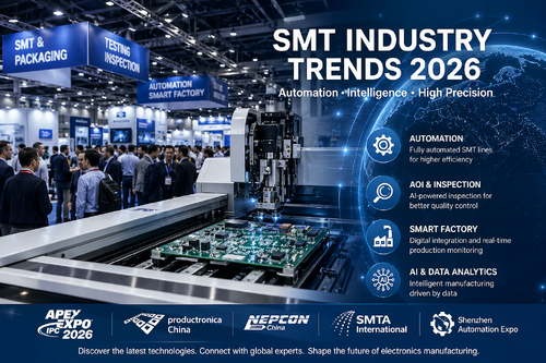 최신 회사 블로그 2026년 글로벌 SMT 전시회 트렌드: 전자제품 제조업체가 주목해야 할 사항