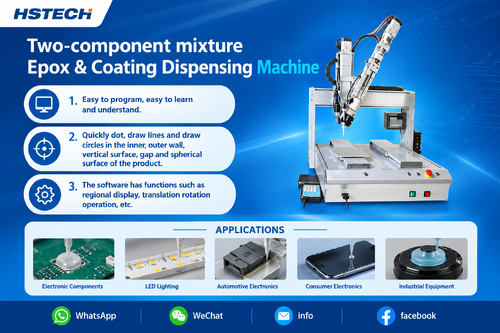 최신 회사 블로그 New Table‑Top Two‑Component AB Glue Dispensing Machine Released for Precision Industrial Adhesive Applications