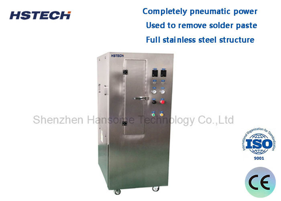 좋은 가격 간편한 조작 완전 스테인리스 스틸 구조 완전 Pneumatic 전력 Pneumatic 스텐실 청소 기계 온라인으로