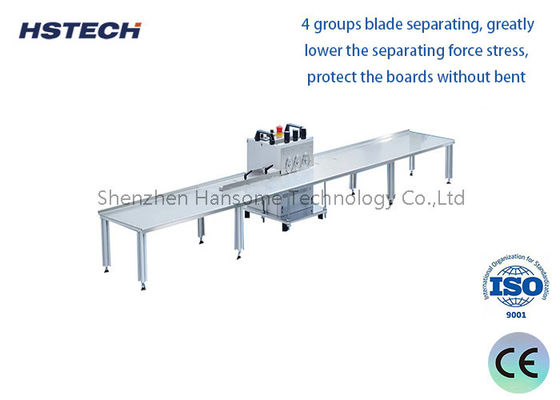 좋은 가격 고속 4 그룹 PCB 디패널링 장비 부드럽고 변형 없는 분리 온라인으로