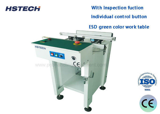 좋은 가격 LED 버튼 제어 ESD 벨트 PCB 핸들링 컨베이어 최대 390mm PCB 너비 온라인으로