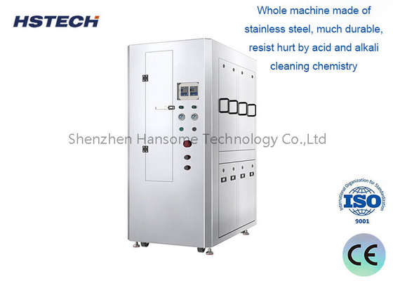 좋은 가격 SMT Pneumatic Stencil Cleaner HS-600 카운터 및 비상 정지 버튼 온라인으로