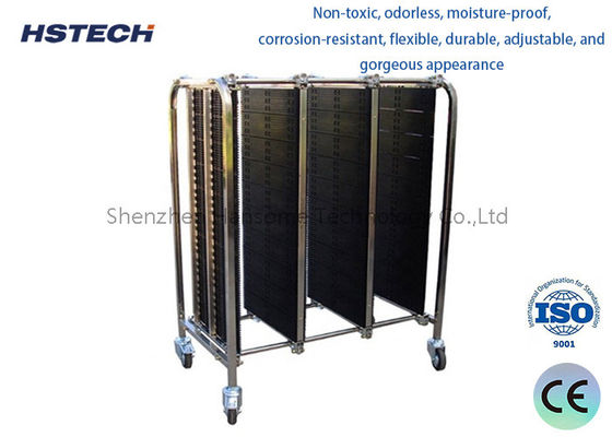 좋은 가격 조정 가능한 스테인리스 스틸 트롤리 반 정적 PCB 회전 차 SMT ESD PCBS 온라인으로