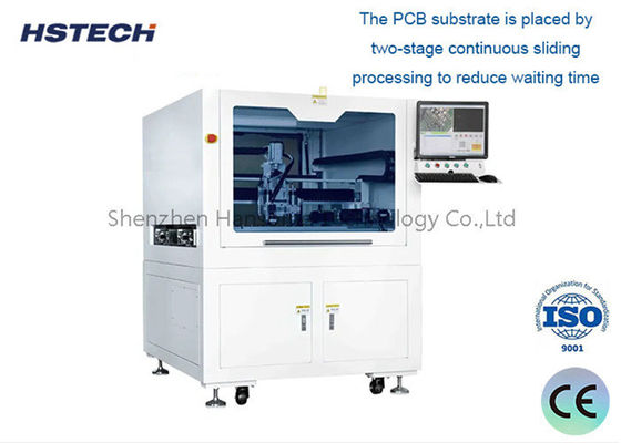 좋은 가격 PCBA 제조를위한 높은 보안 이중 플랫폼 수동 문 PCB 라우터 기계 온라인으로