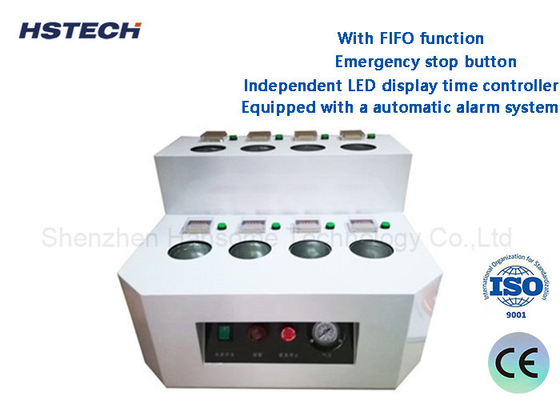 좋은 가격 독립적인 LED 디스플레이 시간 컨트롤러와 FIFO 기능 새로운 8 탱크 솔더 페이스트 워밍 업 머신 온라인으로