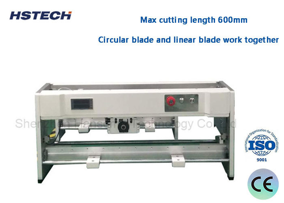 좋은 가격 라이트 커튼 인덕션 PCB 디패널링 머신 600mm 커틀링 길이 CAB 블레이드 이동 PCB 분리기 온라인으로