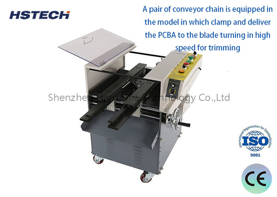 좋은 가격 AC380V 8/10인치 블레이드 3600rpm 자동 PCB 납 절단 기계 최대 250mm PCB 온라인으로