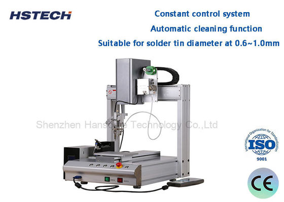 PCB 로봇 용접기 단일 침대 0.8mm 용접자 팁 수동 프로그래밍