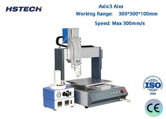 좋은 가격 자동 데스크톱 3 축 PUR 접착제 분배 기계 300mm/s 속도와 0.02mm 반복 정확성 온라인으로
