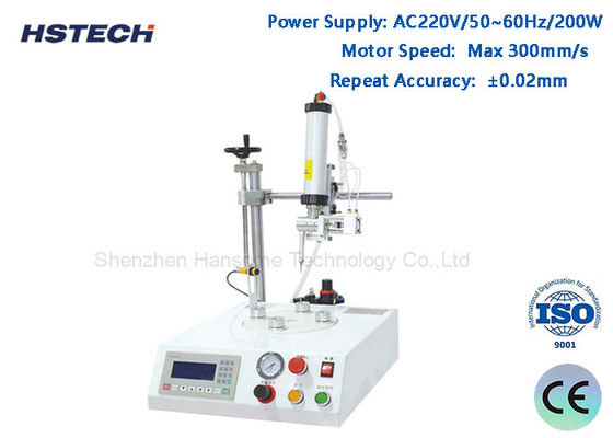 좋은 가격 4 회전 작업 스테이션 텍스트 스크린 제어 LED 전구 접착기 분배기 ± 0.02mm 반복 정확도 온라인으로