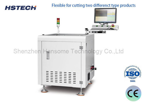 좋은 가격 60000RPM 스테인리스 스틸 보디 PCB 디패널링 라우터 기계 50x50 ~ 410x460mm 작업 크기 온라인으로