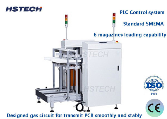 좋은 가격 플렉서블 동작 PLC 제어 이중 트랙 풀기 6 매거진 충전 능력 PCB 풀기 온라인으로