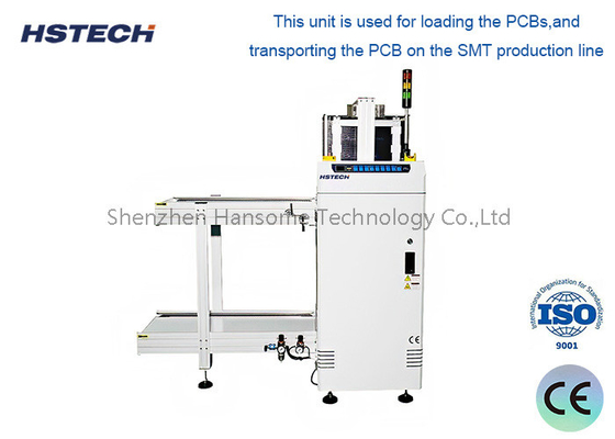 좋은 가격 SMEMA 인터페이스 PCB 처리 장비 흰색 2 PC 배기 포트 온라인으로