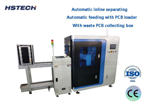 좋은 가격 자동 인라인 분리 1.1KW 원형 블레이드 인라인 Vcut PCB 탈판화 기계 PCB 폐기물 수집 상자 HS-F55 온라인으로