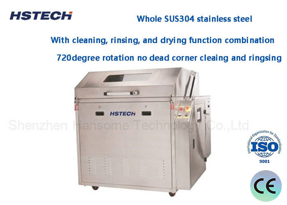 좋은 가격 PLC 제어 수중 자동 SMT 파동 용접기 팔레트 콘덴서 분사 청소기 HS-630 온라인으로