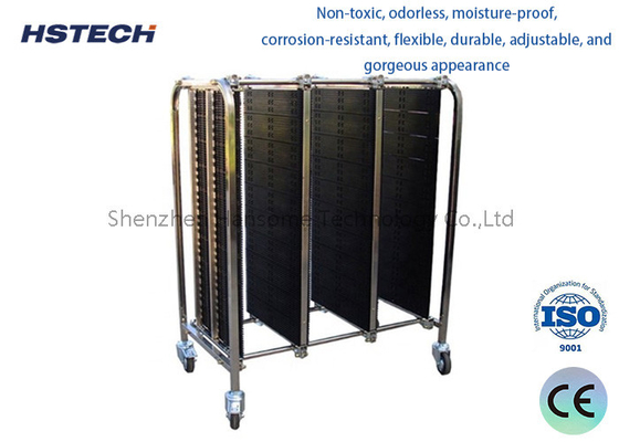 좋은 가격 조정 가능한 스테인리스 스틸 트롤리 반 정적 PCB 회전 차 SMT ESD PCBS 온라인으로